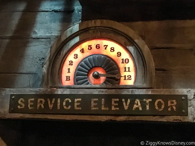 Tower of Terror elevator
