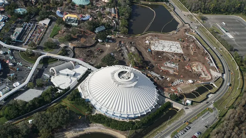 Tron Roller Coaster Construction Update February 2019 Magic Kingdom Space Mountain