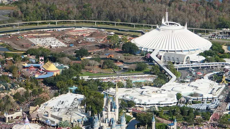 Tron Roller Coaster Construction Update February 2019 Magic Kingdom overview
