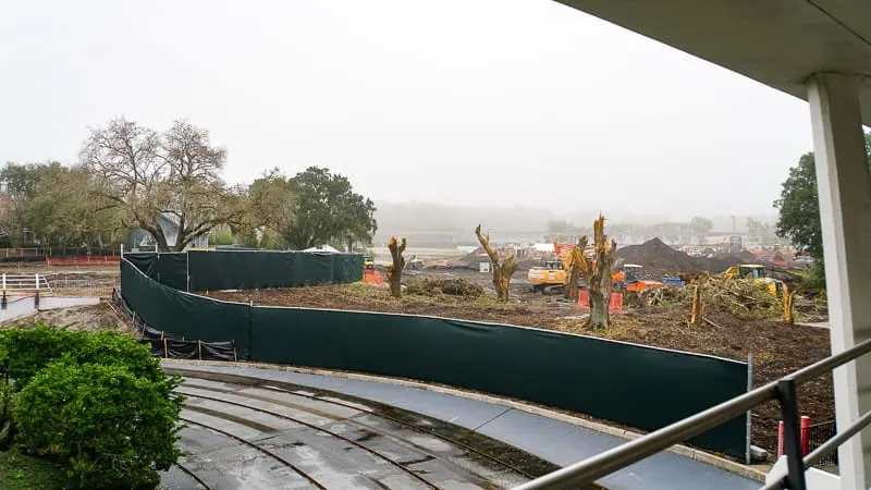 Tron Roller Coaster Construction Update February 2019 Magic Kingdom walkway