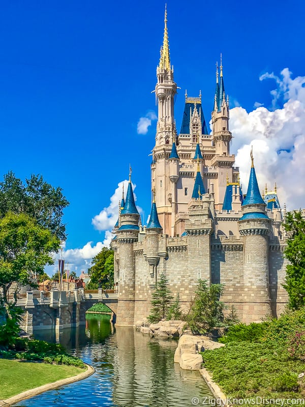 Cinderella Castle moat in Disney's Magic Kingdom 