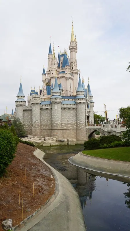 pathway behind Cinderella Castle construction update march 2019 
