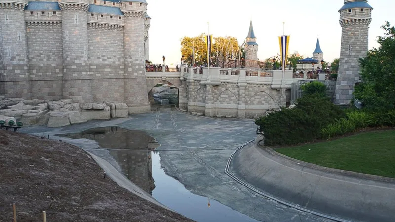 pathway behind Cinderella Castle construction update march 2019 