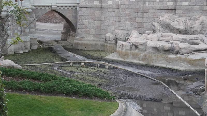 pathway behind Cinderella Castle construction update march 2019 