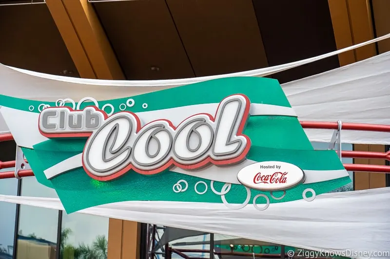 Club Cool sign in Epcot