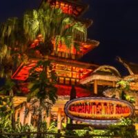 Enchanted Tiki Room at Night Magic Kingdom