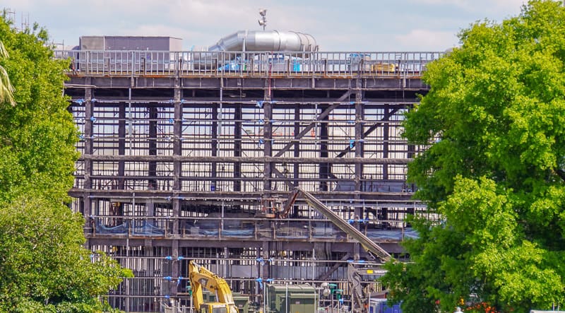 Guardians of the Galaxy Coaster Epcot Update April 2019 launch tunnel track inside