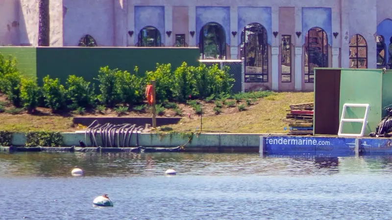 Illuminations replacement Epcot Forever construction update March 2019 cables in World Showcase Lagoon