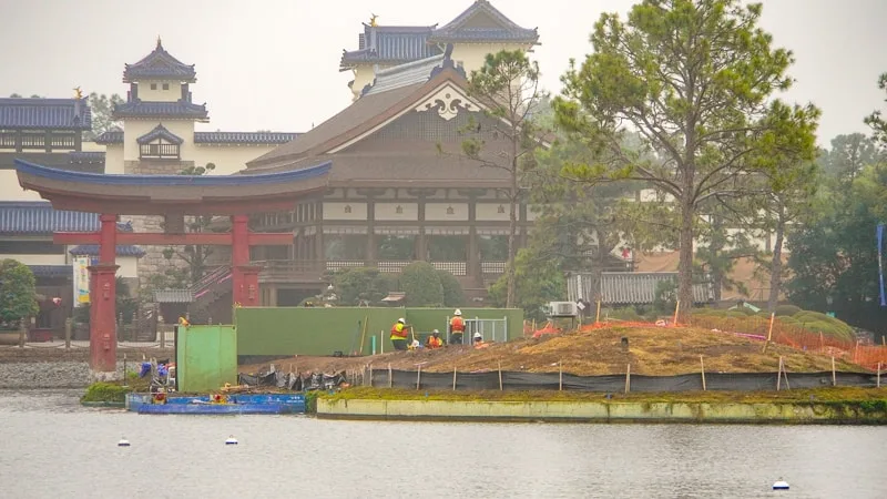 Illuminations replacement Epcot Forever construction update March 2019 island near Japan