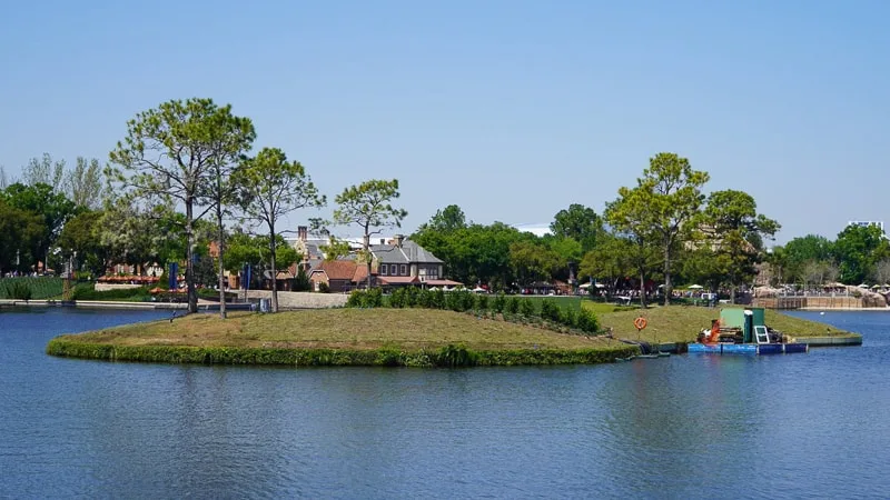 Illuminations replacement Epcot Forever construction update March 2019 work on islands in World Showcase Lagoon