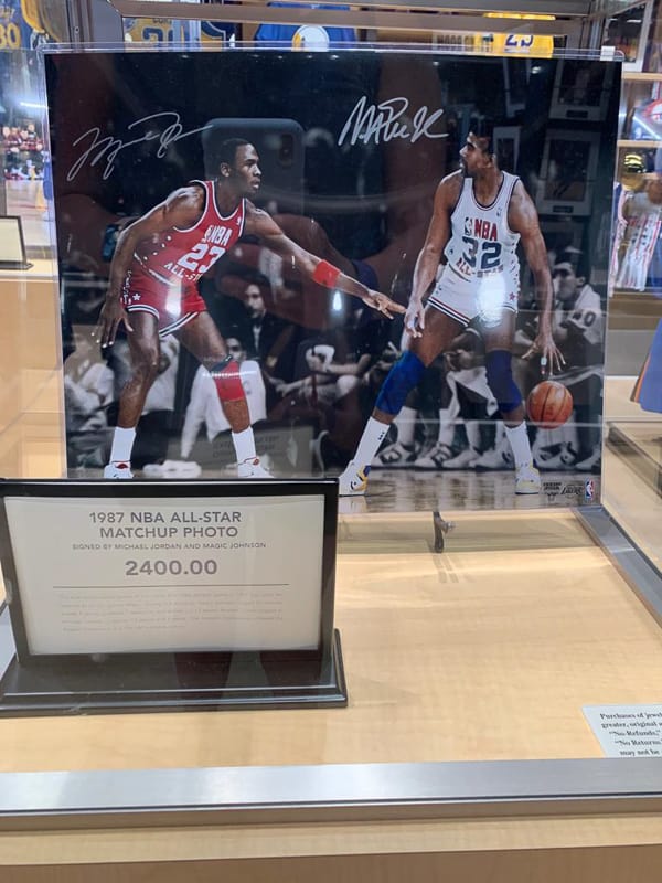 NBA Experience Store Jordan and Johnson