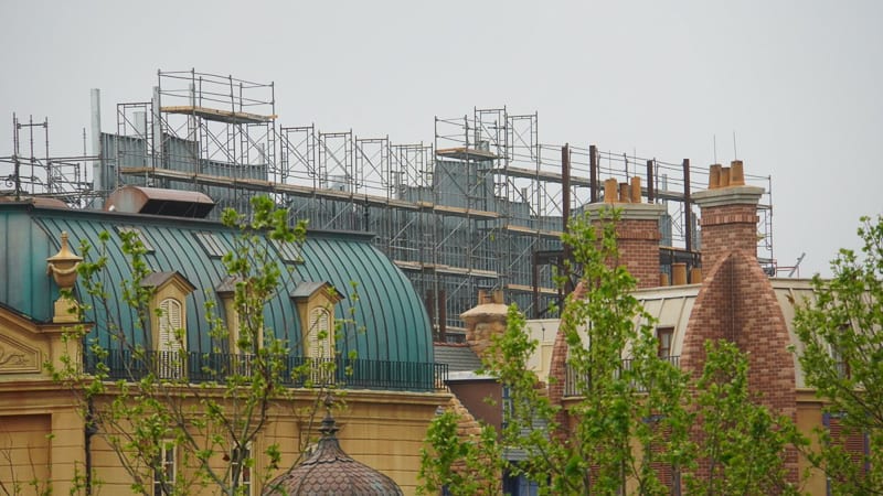 Remy's Ratatouille Adventure Construction Update March 2019 building facade