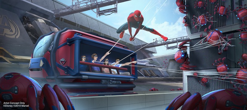 Spider-Man Ride Disney California Adventure concept art