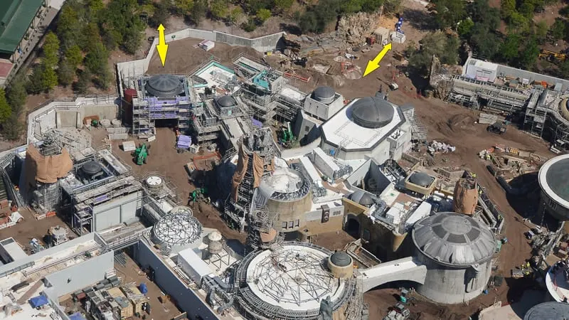 Star Wars Galaxy's Edge Construction Update March toy story land entrance