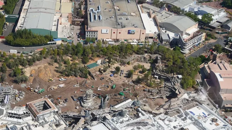Star Wars Galaxy's Edge Construction Update March entrance area
