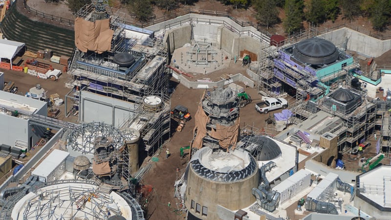 Star Wars Galaxy's Edge Construction Update March new spaceship spot