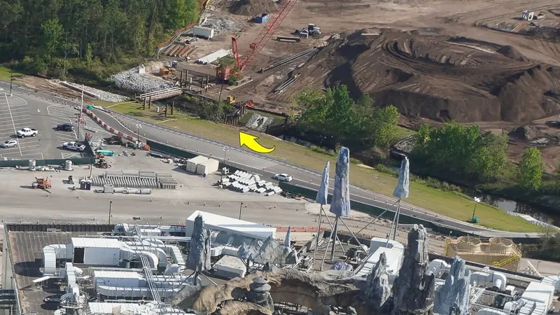 bridge at Star Wars Hotel construction update March 2019