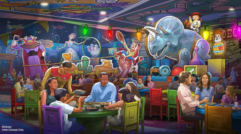 concept art for Roundup Rodeo BBQ in Toy Story Land