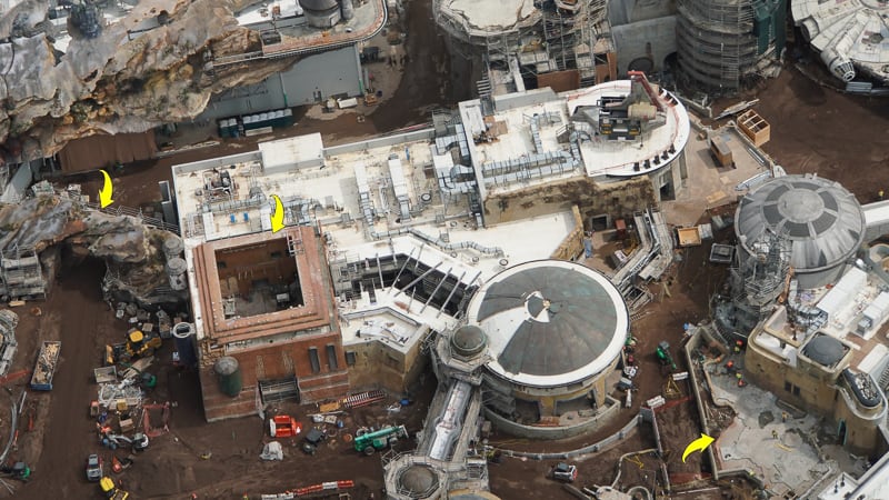 Star Wars Galaxy's Edge Construction Update April 2019 Docking Bay 7 details