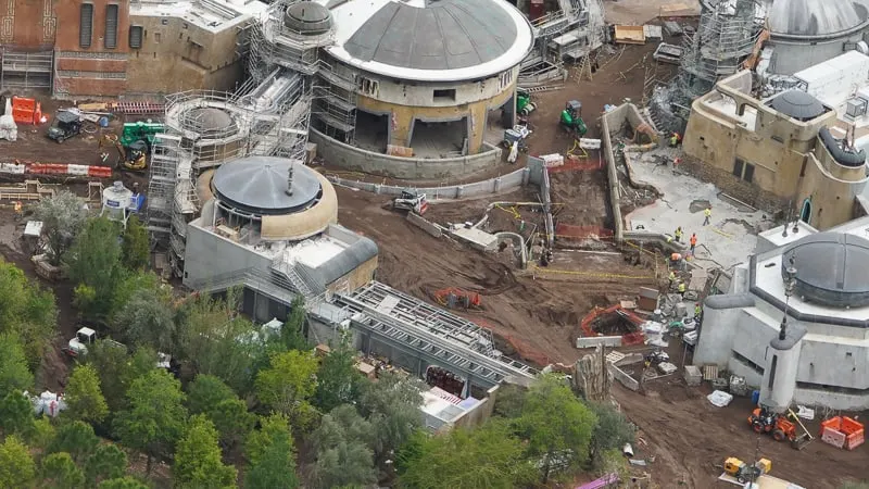 Star Wars Galaxy's Edge Construction Update April 2019 near Toy Story Land