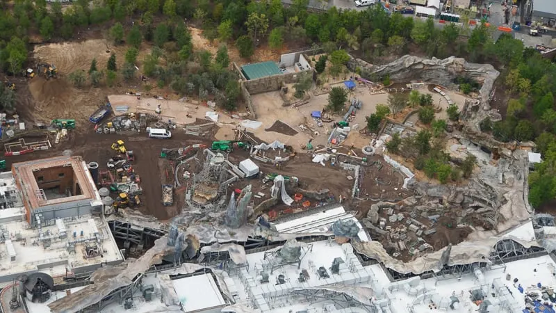 Star Wars Galaxy's Edge Construction Update April 2019 entrance to Star Wars Land