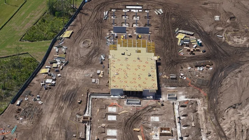 Star Wars Hotel Construction Update April 2019 building footprint