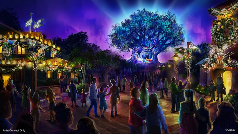 Animal Kingdom Holiday Festival Concept Art night