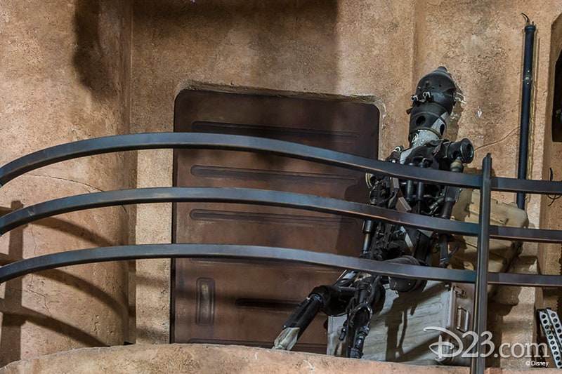 D23 Star Wars Galaxy's Edge Photos Theming Details droid