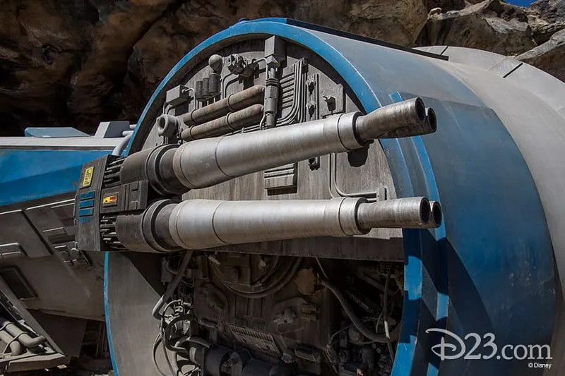 Shuttle Rise of the Resistance D23 Star Wars Galaxy's Edge Photos Theming Details