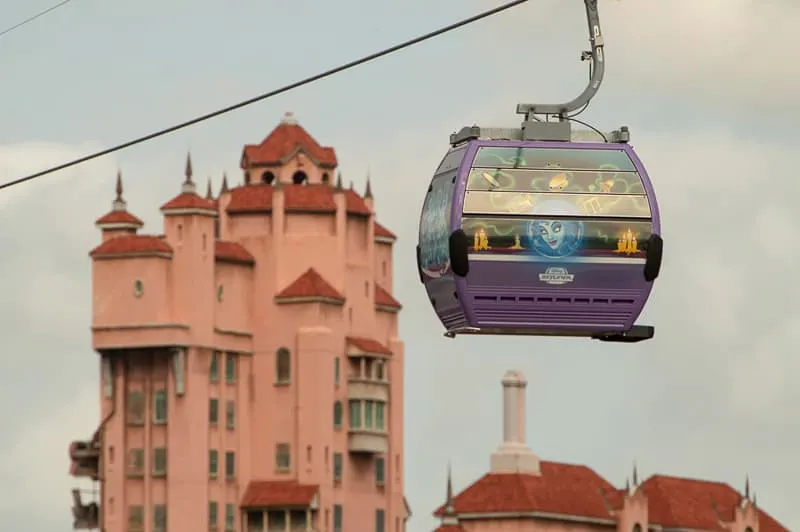 Disney Skyliner Gondolas Disney-themed first look