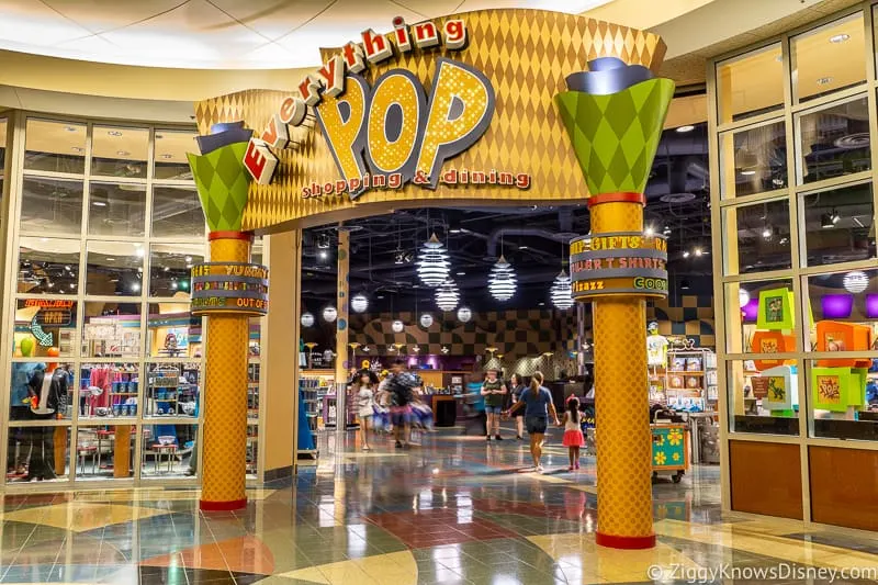 Everything POP Dining and Shopping entrance Pop Century