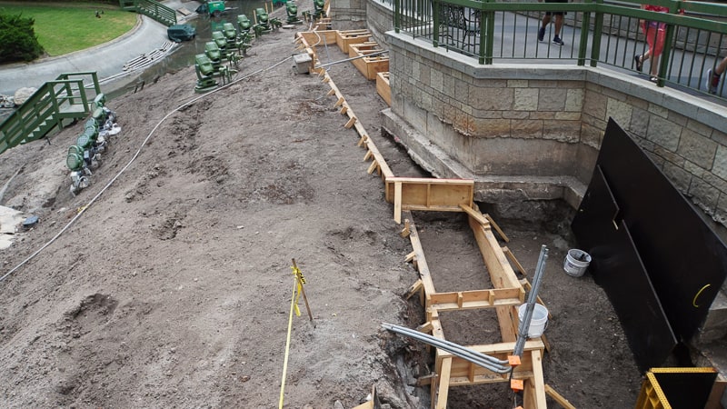 Cinderella Castle Pathway widening Magic Kingdom May 2019 forms for pathway