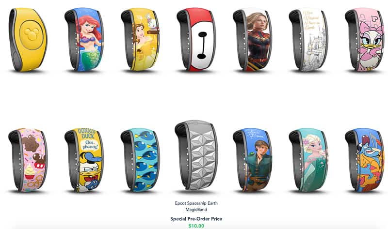 New MagicBand upgrades choices 1