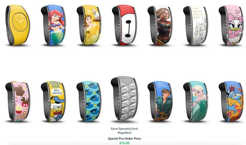 New MagicBand upgrades choices 1