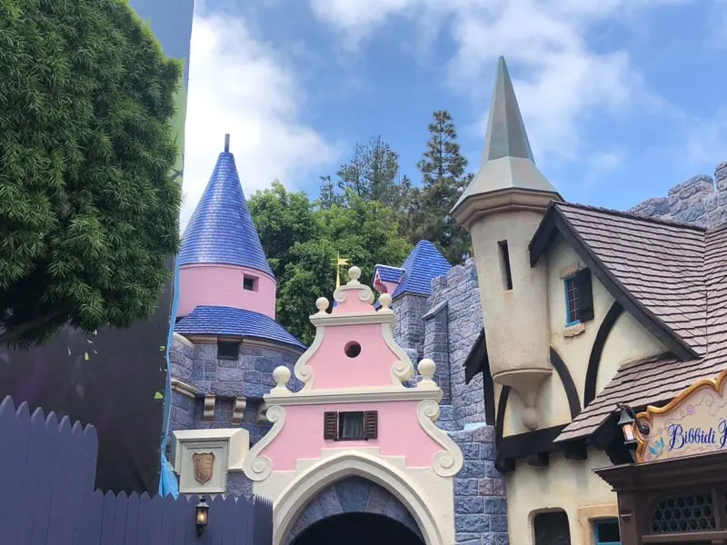 back side of Disneyland Castle