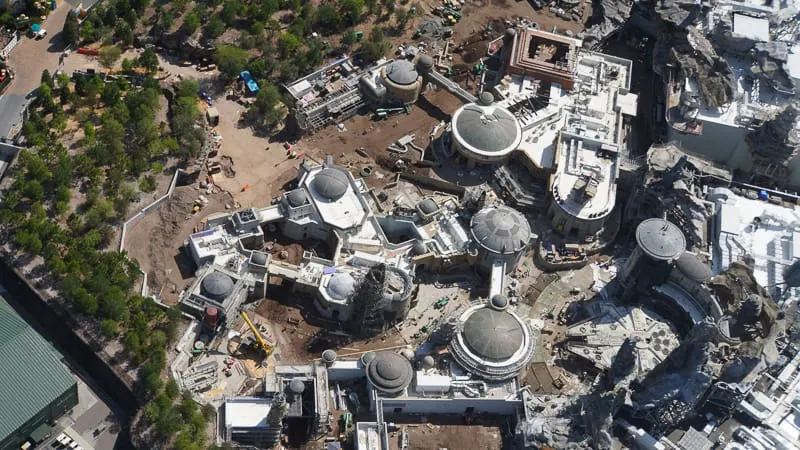 Star Wars Galaxy's Edge Construction Updates May 2019 Black Spire Outpost