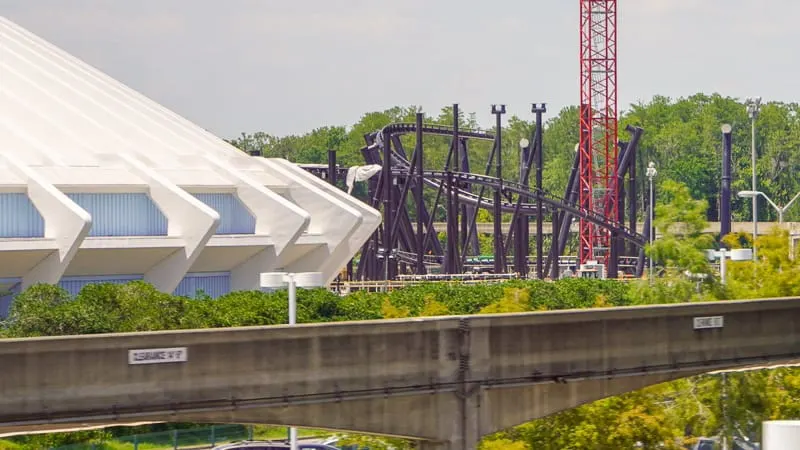 TRON Roller Coaster Update May 2019 from Monorail