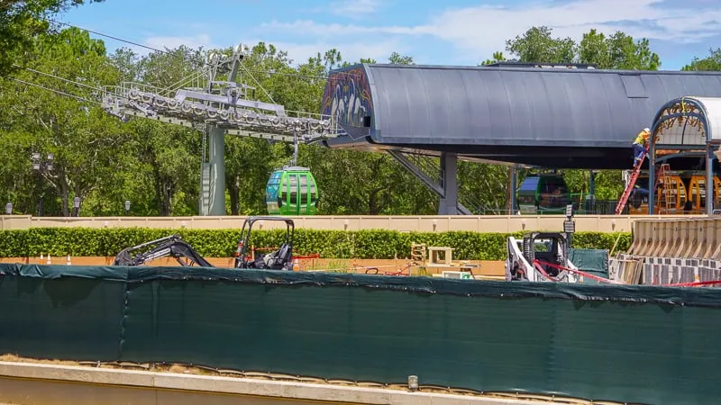 Disney Skyliner Gondola Construction Updates June Epcot station