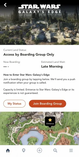 Star Wars Galaxy's Edge Virtual Queue Disneyland