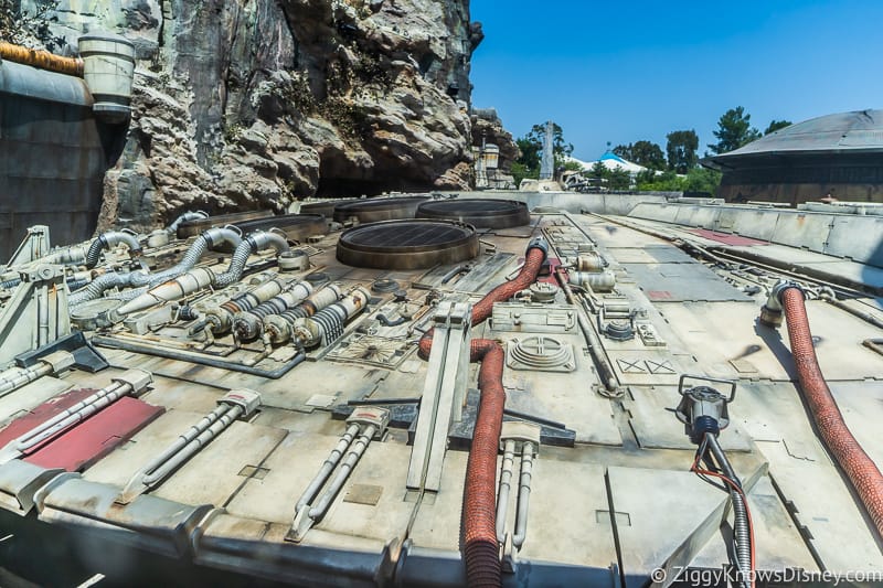 top of Millennium Falcon Smuggler's Run Ride