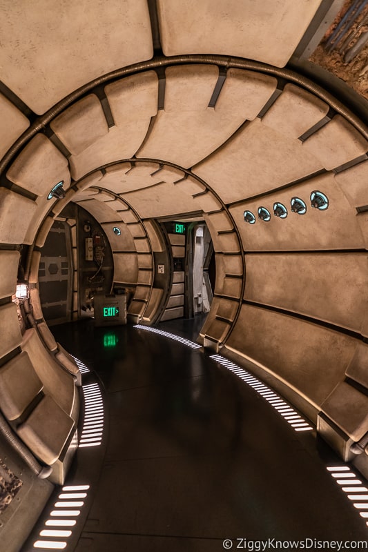 Millennium Falcon Smuggler's Run Ride hallway entering