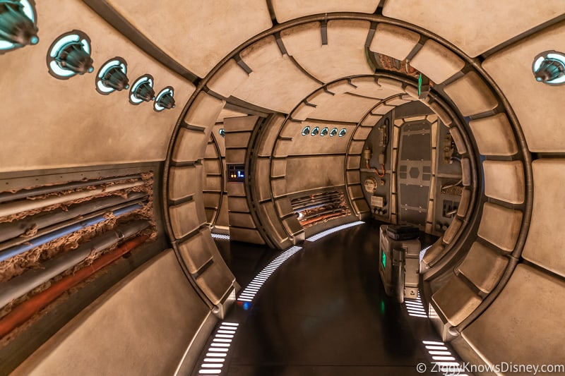 Millennium Falcon Smuggler's Run Ride hallway