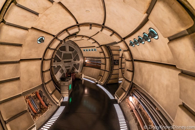 Millennium Falcon Smuggler's Run exit hallway