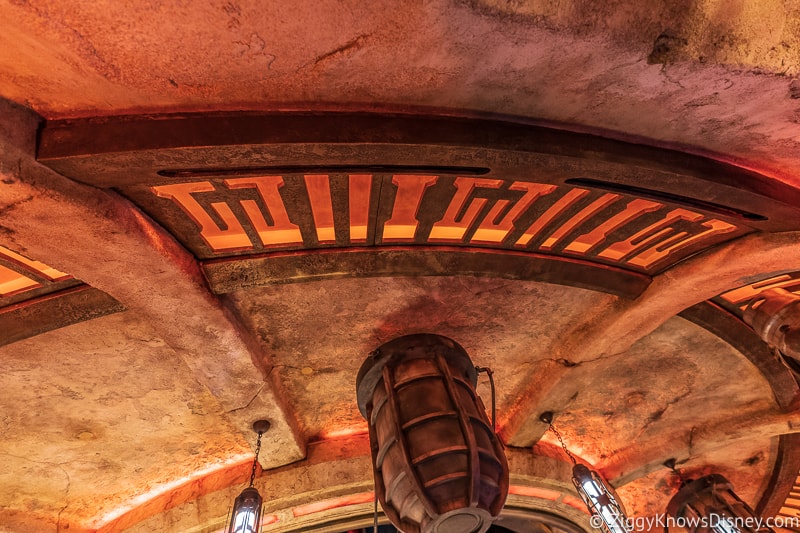 ceiling of Oga's Cantina