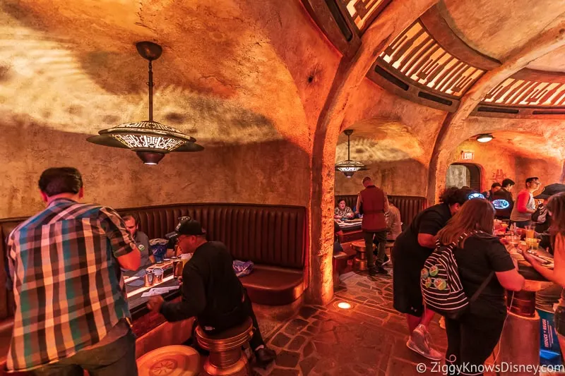 booths in Oga's Cantina Galaxy's Edge