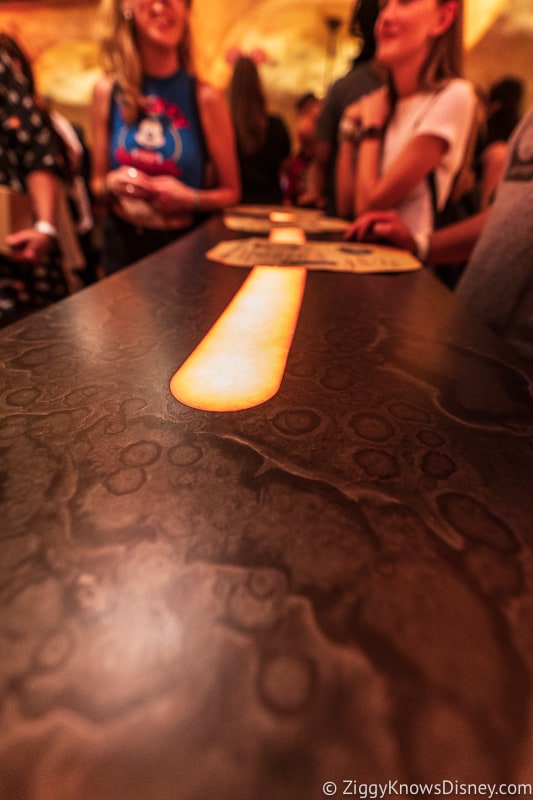 Oga's Cantina bar table