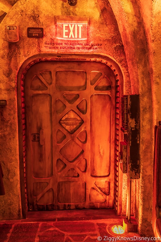 Oga's Cantina exit door