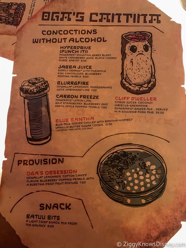 Oga's Cantina Menu, Review, Reservations Star Wars Galaxy's Edge