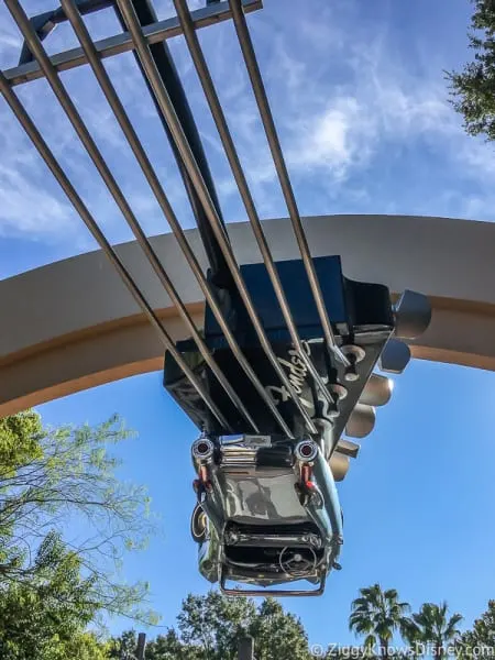 Upside Down car at Rock 'n' Roller Coaster entrance
