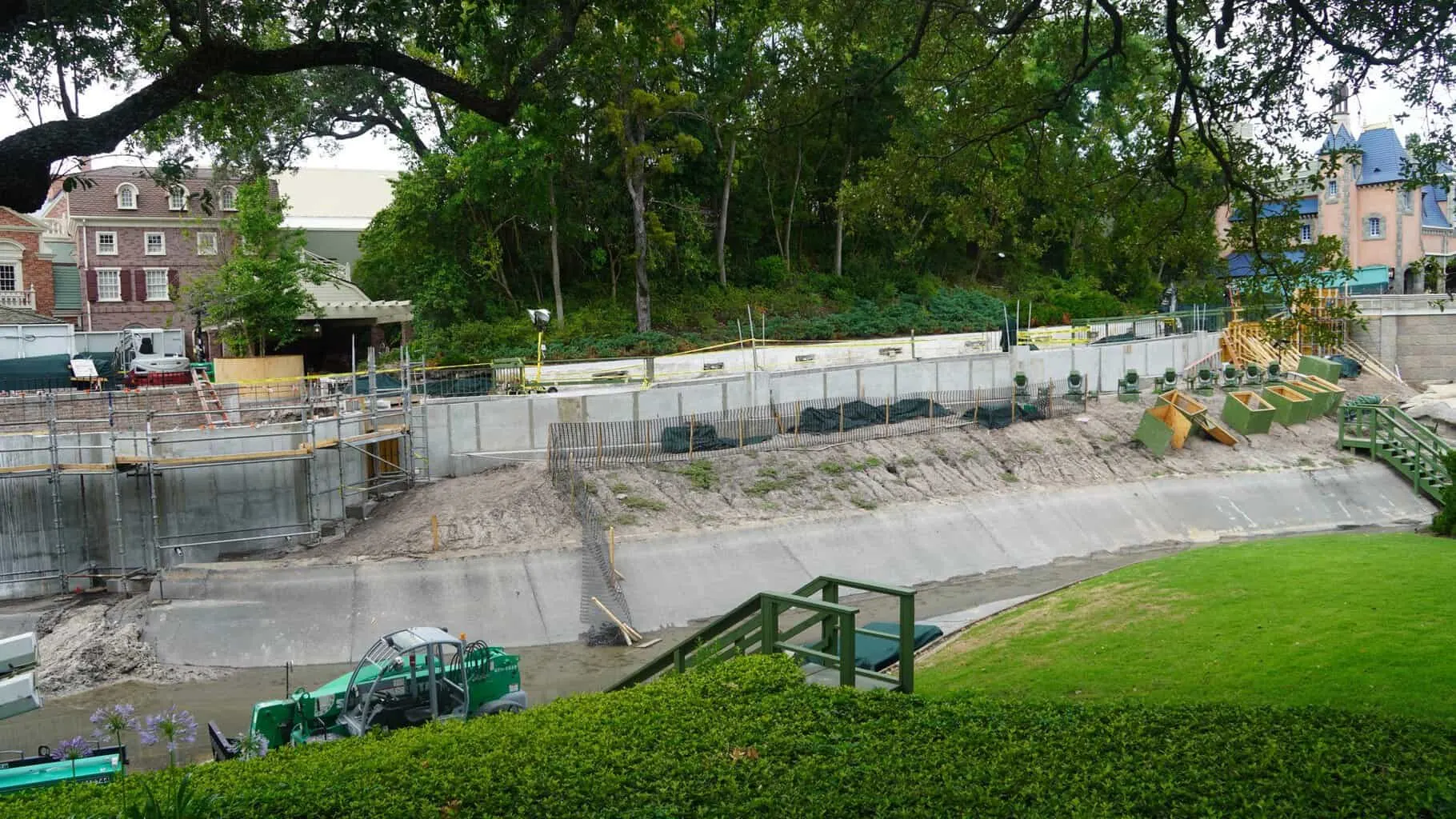 Cinderella Castle Pathway Expansion Magic Kingdom side of the moat